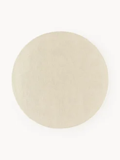 Alfombra redonda de algodón artesanal Lora