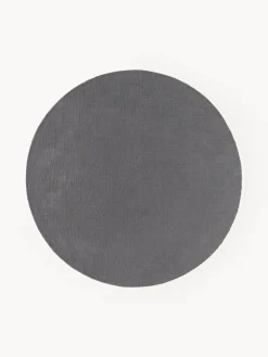 Alfombra redonda de algodón artesanal Lora