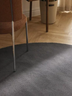 Alfombra redonda de algodón artesanal Lora