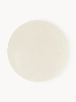 Alfombra redonda de algodón artesanal Lora