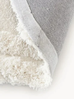 Alfombra redonda de pelo largo texturizada Magda