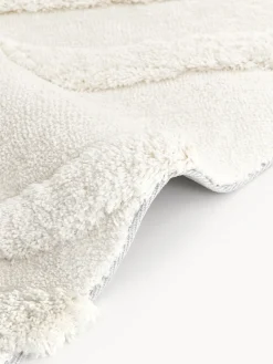 Alfombra redonda de pelo largo texturizada Magda