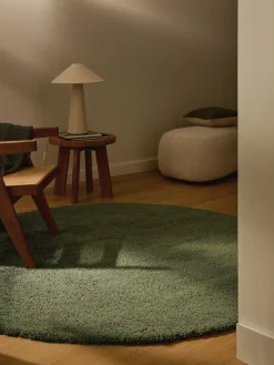 Alfombra redonda de pelo largo Leighton