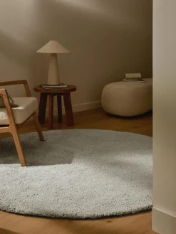 Alfombra redonda de pelo largo Leighton