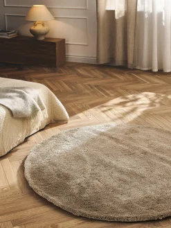 Alfombra redonda de pelo largo Leighton