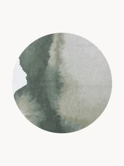 Alfombra redonda de pelo corto Lagoon