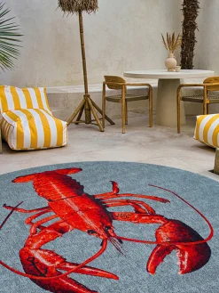 Alfombra redonda de pelo corto Pop