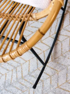 Alfombra redonda de pelo corto Jacob’s Ladder