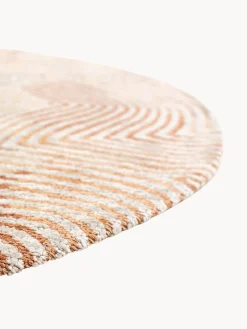 Alfombra redonda de tejido plano Coral