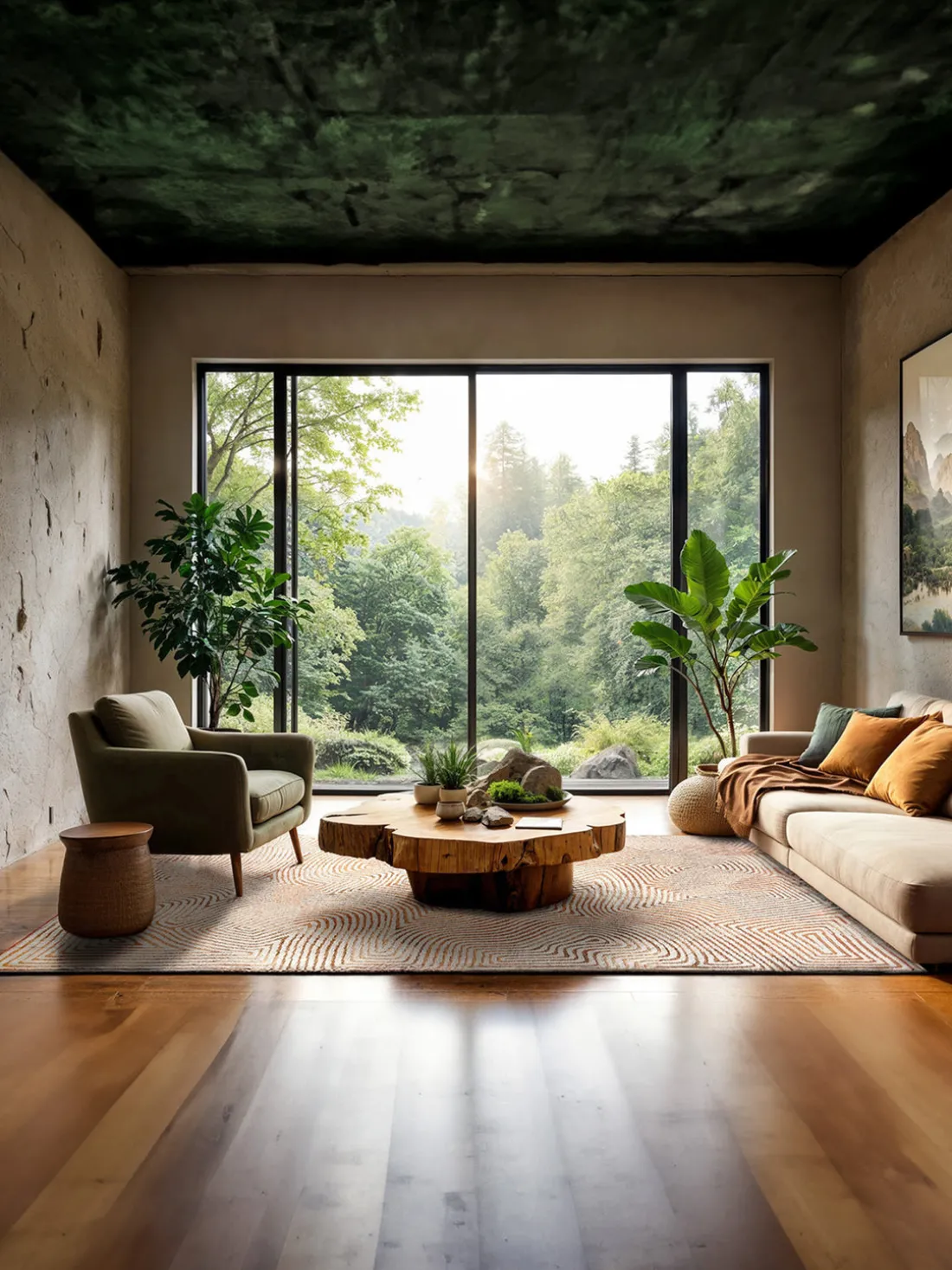 Alfombra tejida Jacquard Coral