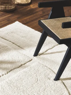 Alfombra texturizada de pelo largo Jade