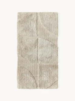 Alfombra texturizada de pelo largo Jade