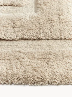 Alfombra texturizada de pelo largo Jade