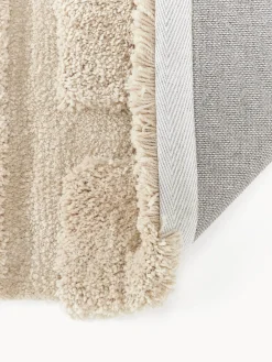 Alfombra texturizada de pelo largo Jade