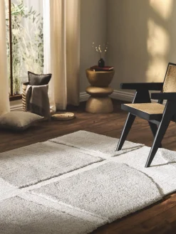 Alfombra texturizada de pelo largo Jade