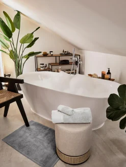 Alfombrilla de baño antideslizante de algodón ecológico Premium