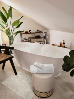 Alfombrilla de baño antideslizante de algodón ecológico Premium