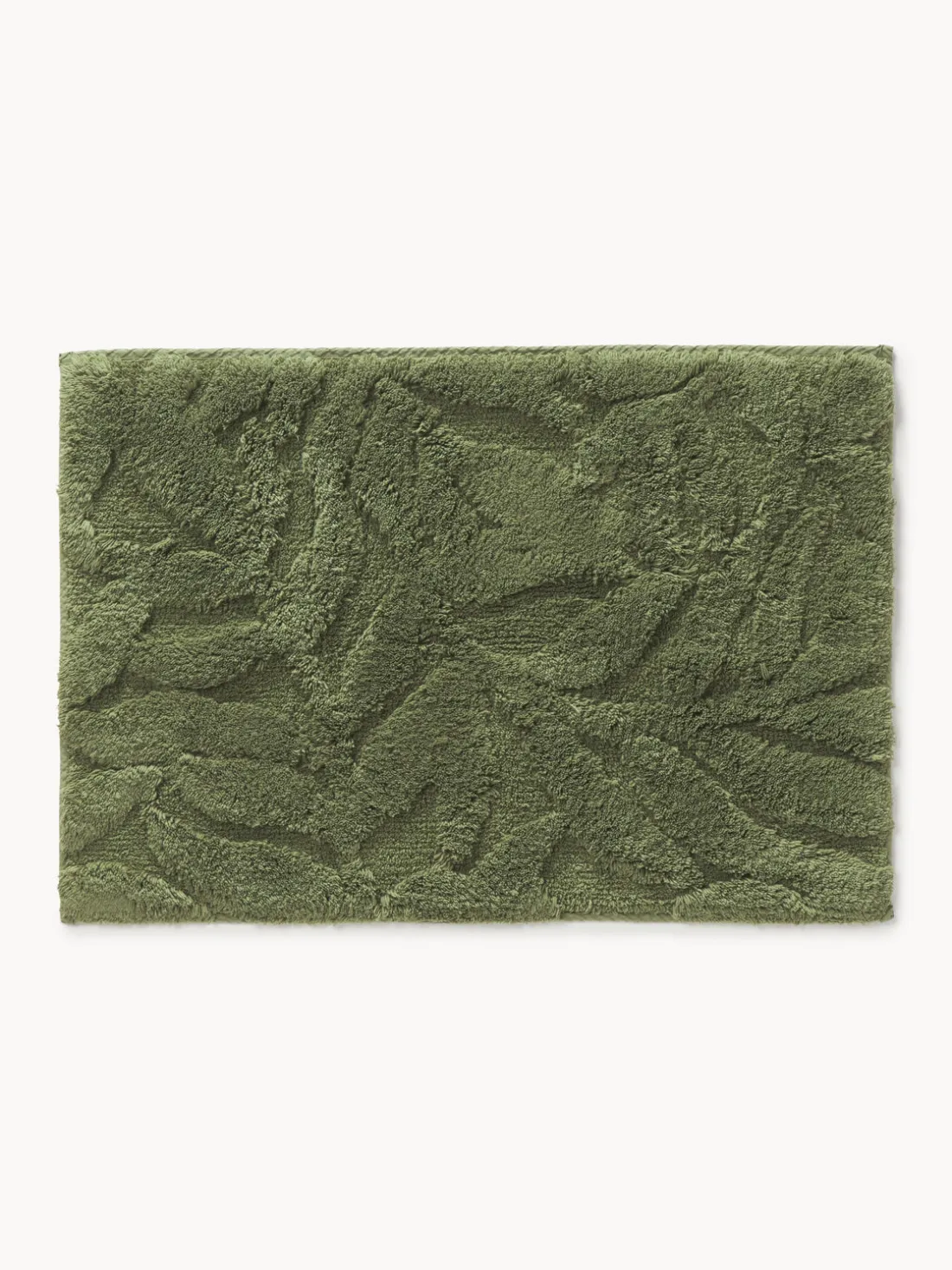 Alfombrilla de baño antideslizante con diseño en relieve Leaf
