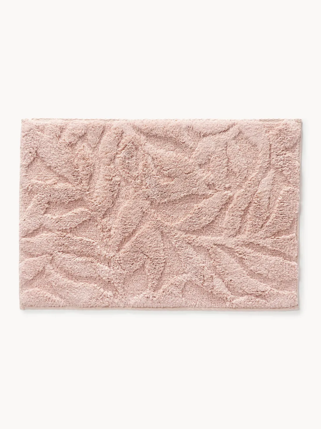 Alfombrilla de baño antideslizante con diseño en relieve Leaf