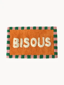 Alfombrilla de baño de algodón Bisous