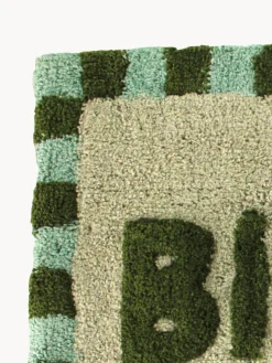 Alfombrilla de baño de algodón Bisous