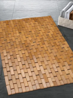 Alfombrilla de baño de bambú Palito