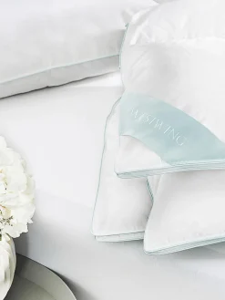 Almohada de plumas Standard, firmeza media