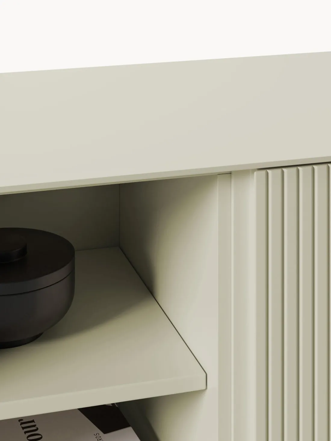 Aparador con frente acanalado Shea