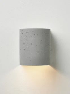 Aplique LED de hormigón para exterior Kyra