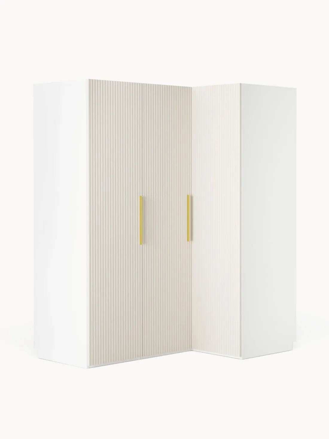 Armario esquinero modular Simone, 3 puertas (165 cm), variantes diferentes