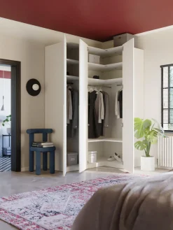 Armario esquinero modular Leon, 4 puertas (215 cm), diferentes variantes