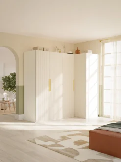 Armario esquinero modular Simone, 215 cm, variantes diferentes