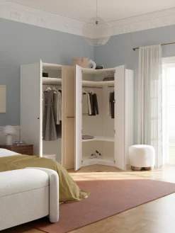 Armario esquinero modular Charlotte, 4 puertas (215 cm), diferentes variantes