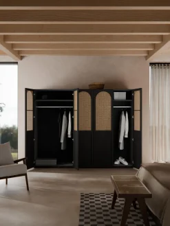 Armario modular Jeanne, 4 puertas (250 cm), diferentes opciones