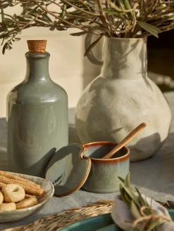 Azucarero de gres con cuchara de madera Pixie