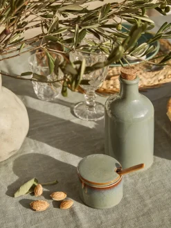 Azucarero de gres con cuchara de madera Pixie