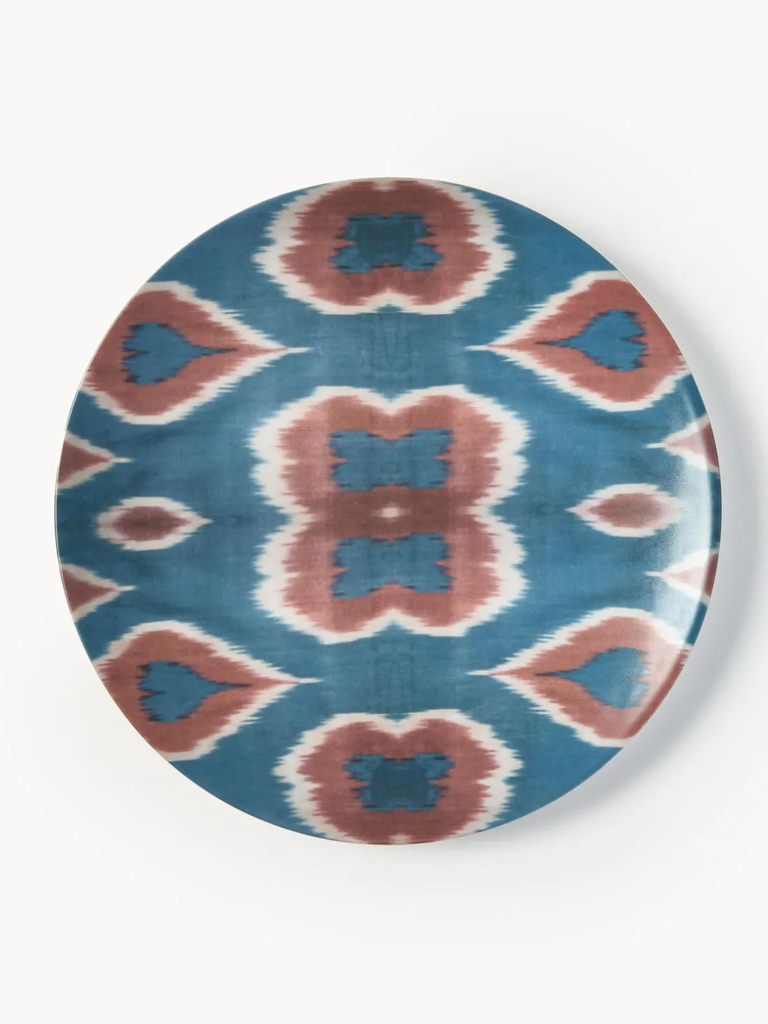 Bajoplato artesanal de porcelana Ikat