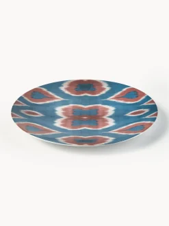 Bajoplato artesanal de porcelana Ikat