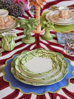 Bajoplato pintado a mano Lily of the Valley