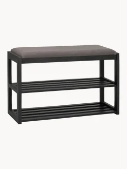 Banco con zapatero de madera de roble Confetti