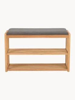 Banco con zapatero de madera de roble Confetti