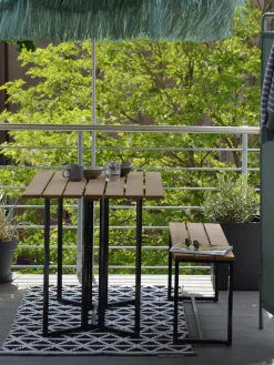 Banco de jardín de madera de teca Time