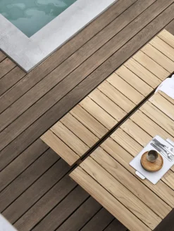 Banco de jardín plegable de madera de teca BM1871