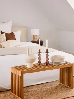 Banco de madera de bambú Rib