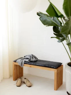 Banco de madera de bambú Rib