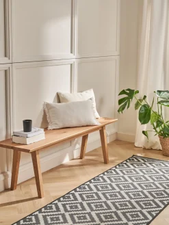 Banco de madera de roble Melfort