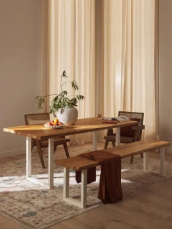 Banco de madera de roble Oliver, tamaños diferentes