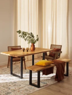 Banco de madera de roble Oliver, tamaños diferentes