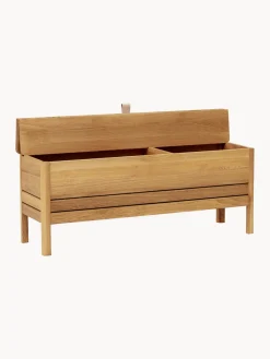 Banco de madera de roble con espacio de almacenaje A Line
