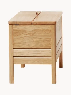 Banco de madera de roble con espacio de almacenaje A Line